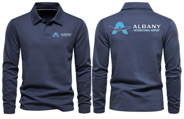 AER ALBANY AIRPORT LONG SLEEVE POLO